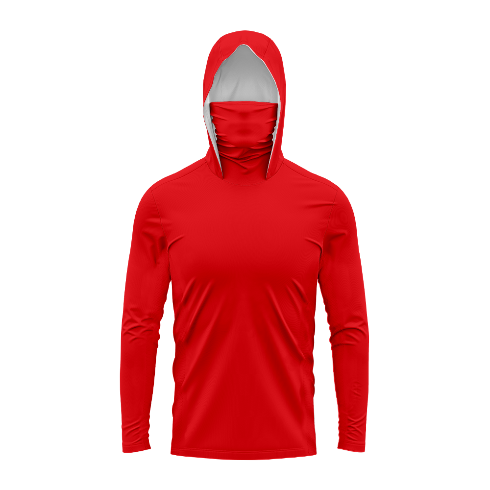 メンズUPF50+ソリッドフィッシングフーディー、内蔵フェイ - Outdoor Adventure Trips のレビューと価格