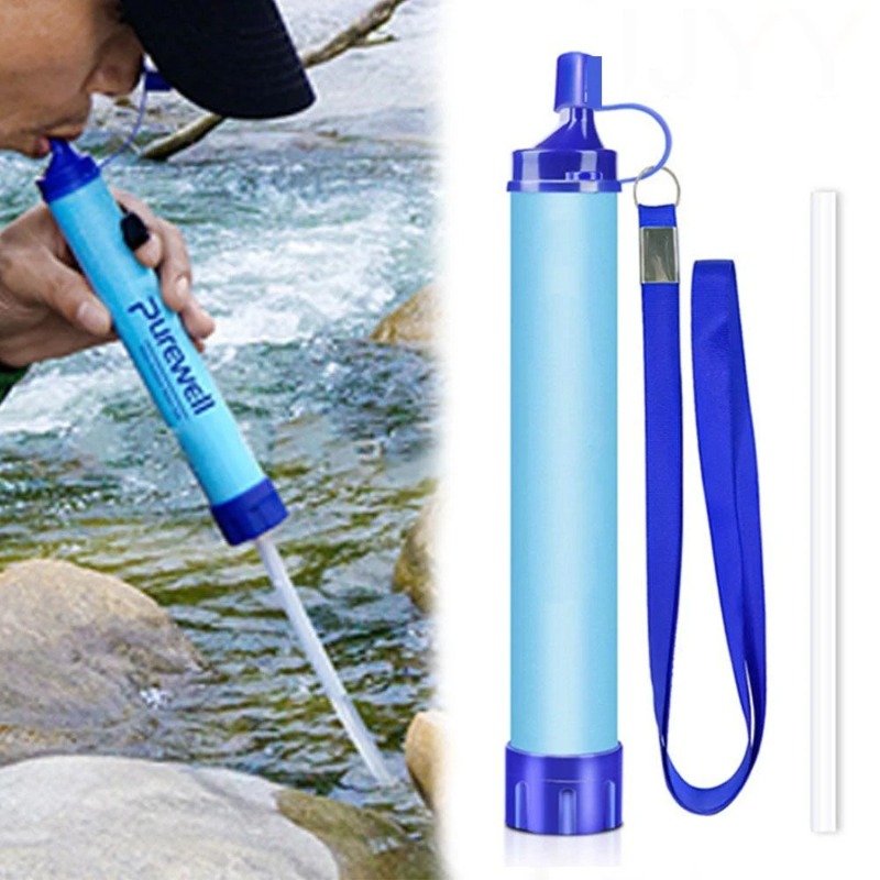 バックパッキング用携帯型浄水ストロー 緊急用浄水器 軽量サバ - Outdoor Adventure Backpack のレビューと価格