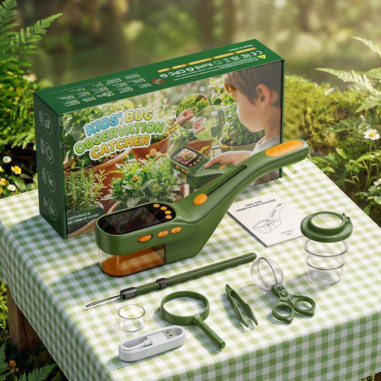 プラスチック製キッズ用昆虫観察器 500倍 HD顕微鏡 10 - Outdoor Adventure Kit For Kids のレビューと価格