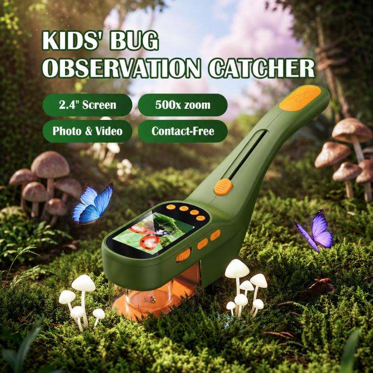 プラスチック製キッズ用昆虫観察器 500倍 HD顕微鏡 10 - Outdoor Adventure Kit For Kids のレビューと価格