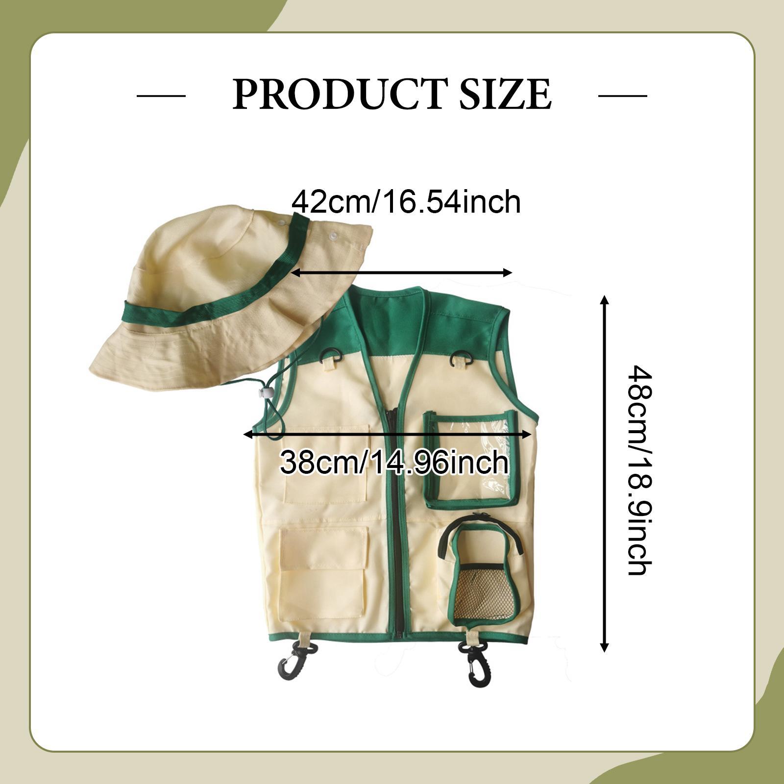 子供用探検家ベストと帽子、ごっこ遊び用、屋外冒険キット - Outdoor Adventure Kit For Kids のレビューと価格