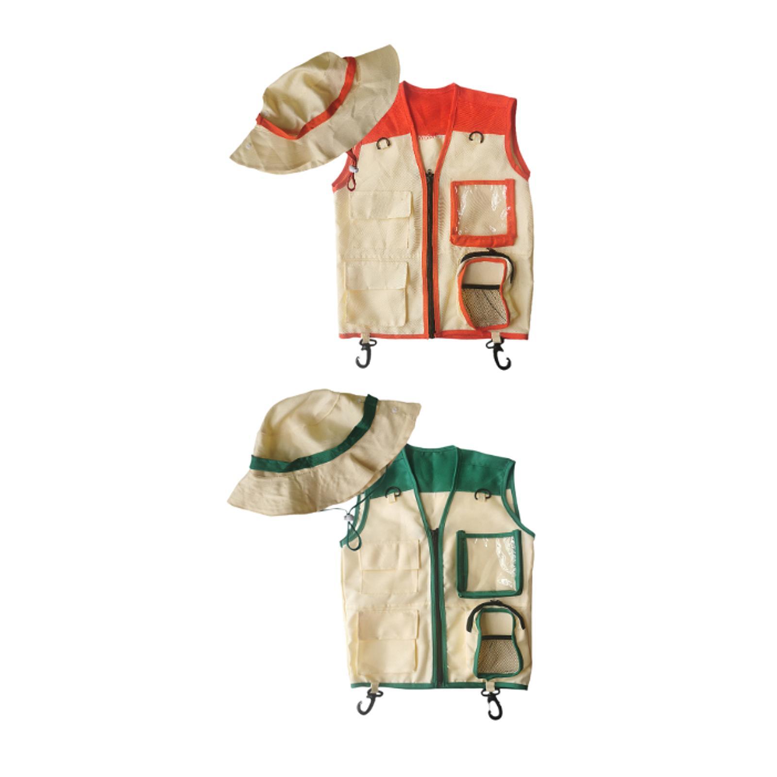 子供用探検家ベストと帽子、ごっこ遊び用、屋外冒険キット - Outdoor Adventure Kit For Kids のレビューと価格
