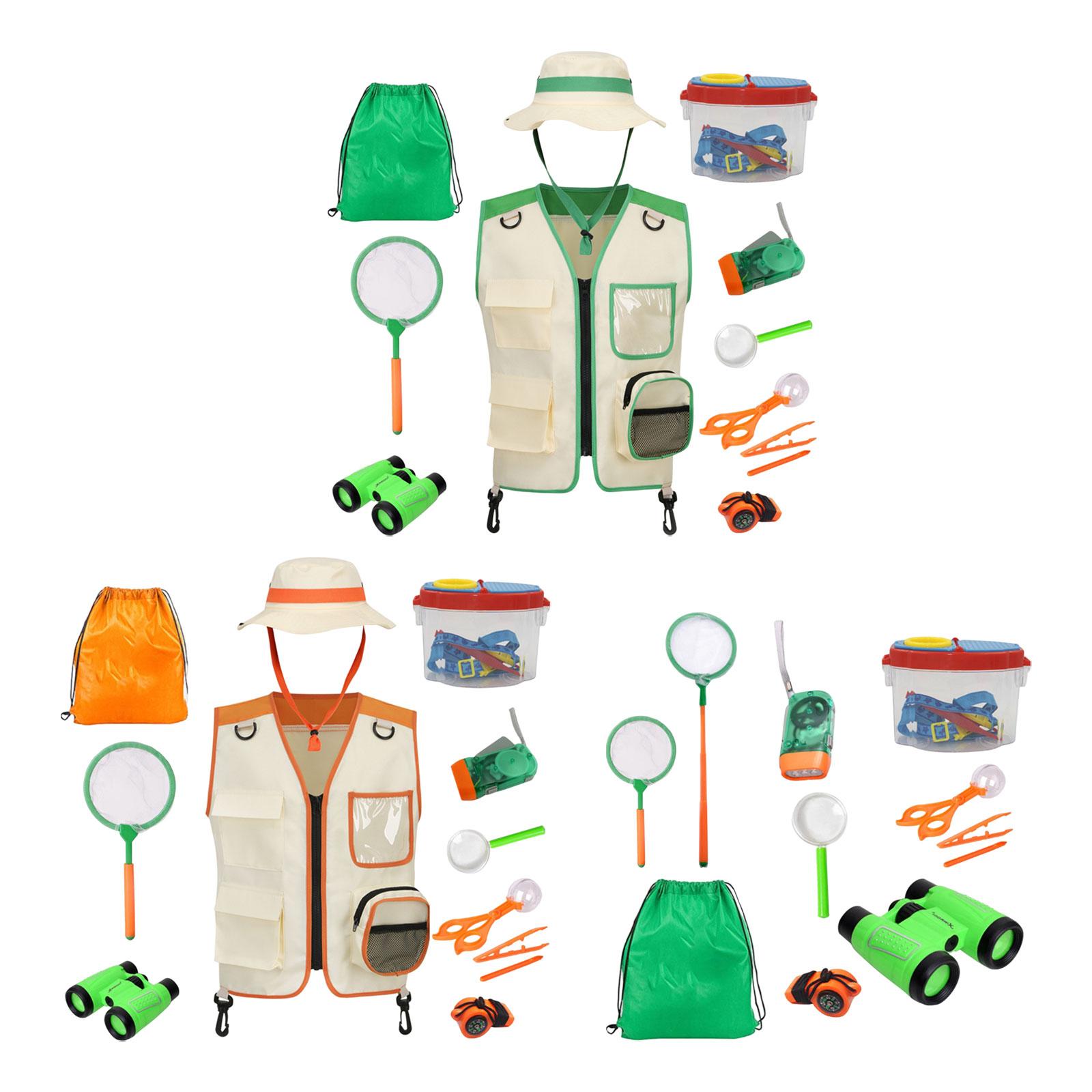 男の子向け、帽子と道具が付いたアウトドアアドベンチャー用キッ - Outdoor Adventure Kit For Kids のレビューと価格