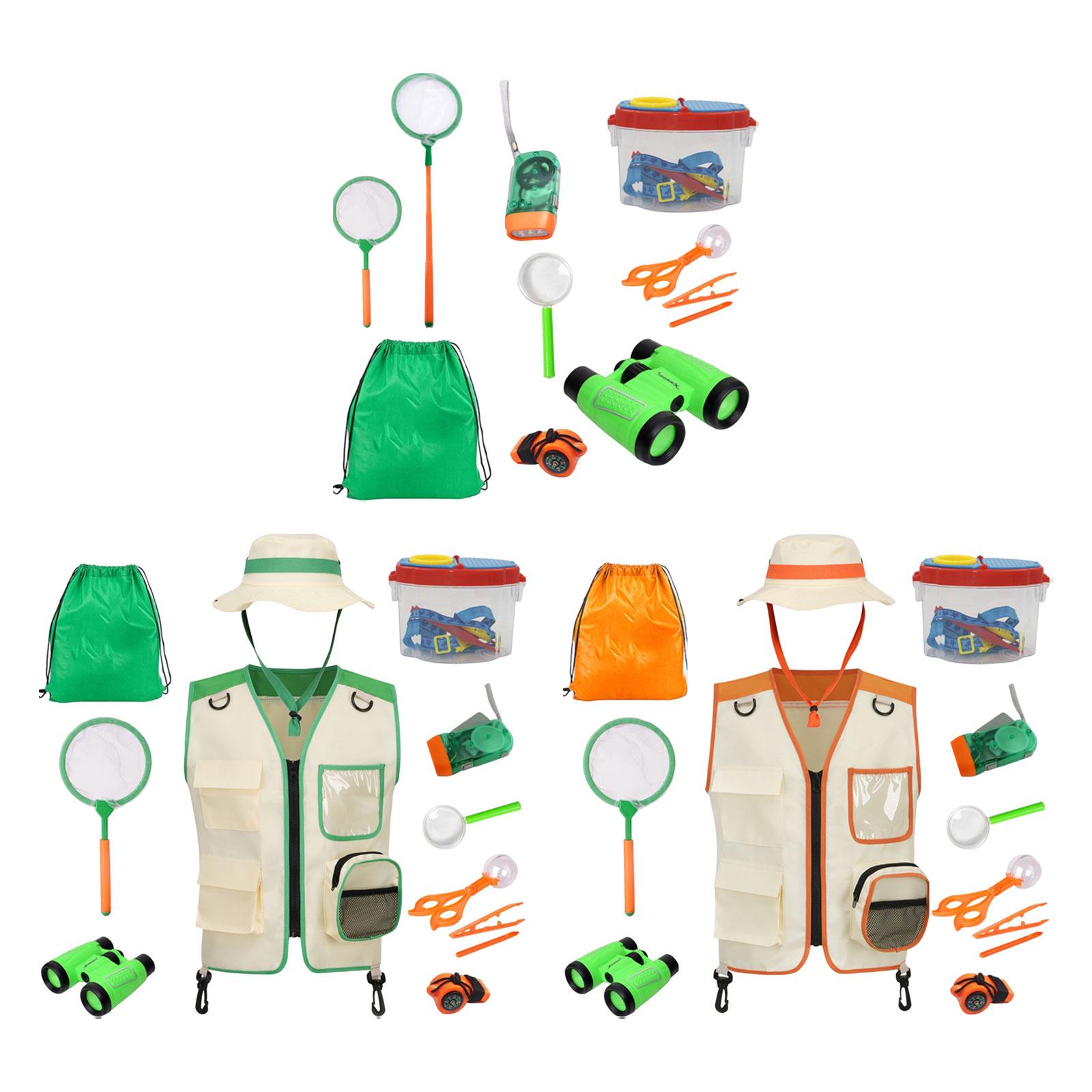 男の子向け、帽子と道具が付いたアウトドアアドベンチャー用キッ - Outdoor Adventure Kit For Kids のレビューと価格